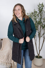 Load image into Gallery viewer, Harlow Long Vest - Black