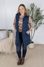 Load image into Gallery viewer, Harlow Long Vest - Navy