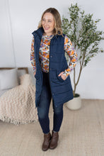 Load image into Gallery viewer, Harlow Long Vest - Navy