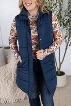Load image into Gallery viewer, Harlow Long Vest - Navy