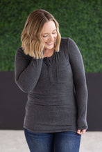 Load image into Gallery viewer, Georgia Long Sleeve Top - Charcoal