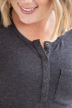 Load image into Gallery viewer, Georgia Long Sleeve Top - Charcoal