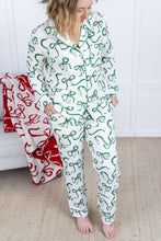 Load image into Gallery viewer, Ribbon Pajama Set - Green