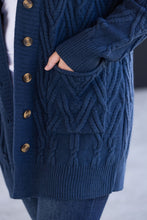 Load image into Gallery viewer, Brooks Button Sweater Cardigan - Navy