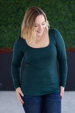 Load image into Gallery viewer, Alyssa Long Sleeve Top - Hunter Green