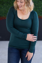 Load image into Gallery viewer, Alyssa Long Sleeve Top - Hunter Green