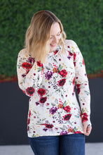Load image into Gallery viewer, Blair Long Sleeve Top - Burgundy Bloom