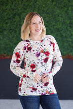 Load image into Gallery viewer, Blair Long Sleeve Top - Burgundy Bloom