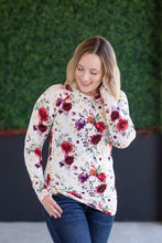 Load image into Gallery viewer, Blair Long Sleeve Top - Burgundy Bloom