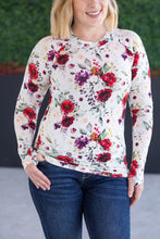 Load image into Gallery viewer, Blair Long Sleeve Top - Burgundy Bloom