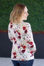 Load image into Gallery viewer, Blair Long Sleeve Top - Burgundy Bloom