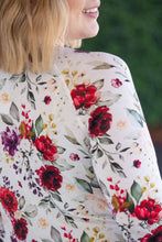 Load image into Gallery viewer, Blair Long Sleeve Top - Burgundy Bloom