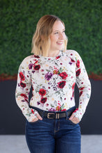 Load image into Gallery viewer, Blair Long Sleeve Top - Burgundy Bloom
