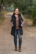 Load image into Gallery viewer, Harlow Long Vest - Black