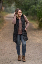 Load image into Gallery viewer, Harlow Long Vest - Black
