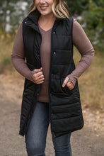 Load image into Gallery viewer, Harlow Long Vest - Black