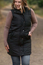 Load image into Gallery viewer, Harlow Long Vest - Black