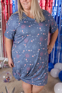 Knot Dress - Aviators and Fireworks