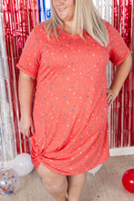 Load image into Gallery viewer, Knot Dress - Red Liberty Stars