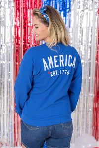 America Pullover - Blue