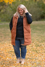 Load image into Gallery viewer, Harlow Long Vest - Cinnamon
