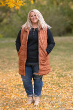 Load image into Gallery viewer, Harlow Long Vest - Cinnamon