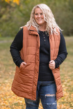 Load image into Gallery viewer, Harlow Long Vest - Cinnamon
