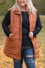 Load image into Gallery viewer, Harlow Long Vest - Cinnamon
