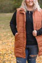 Load image into Gallery viewer, Harlow Long Vest - Cinnamon