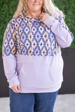 Load image into Gallery viewer, Hailey Pullover Hoodie - Lavender and Dark Geometric MM EXCLUSIVE