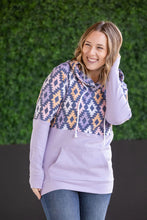 Load image into Gallery viewer, Hailey Pullover Hoodie - Lavender and Dark Geometric MM EXCLUSIVE