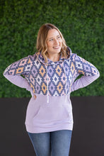 Load image into Gallery viewer, Hailey Pullover Hoodie - Lavender and Dark Geometric MM EXCLUSIVE