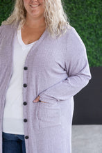 Load image into Gallery viewer, Colbie Ribbed Cardigan - Lavender