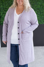 Load image into Gallery viewer, Colbie Ribbed Cardigan - Lavender