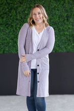 Load image into Gallery viewer, Colbie Ribbed Cardigan - Lavender