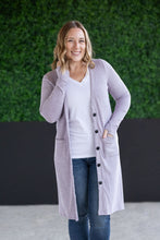 Load image into Gallery viewer, Colbie Ribbed Cardigan - Lavender