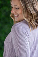 Load image into Gallery viewer, Colbie Ribbed Cardigan - Lavender