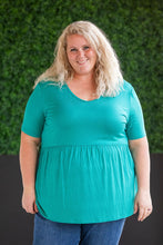 Load image into Gallery viewer, Sarah Ruffle Short Sleeve - Teal