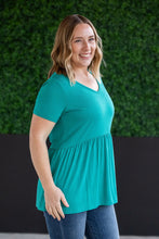 Load image into Gallery viewer, Sarah Ruffle Short Sleeve - Teal