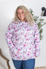 Load image into Gallery viewer, Ashley Hoodie - Pink and Periwinkle Abstract Floral
