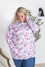 Load image into Gallery viewer, Ashley Hoodie - Pink and Periwinkle Abstract Floral