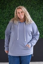 Load image into Gallery viewer, Kacey Ribbed Hoodie - Dusty Blue