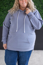Load image into Gallery viewer, Kacey Ribbed Hoodie - Dusty Blue