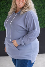 Load image into Gallery viewer, Kacey Ribbed Hoodie - Dusty Blue