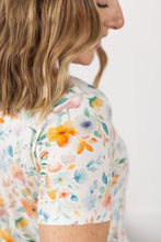 Load image into Gallery viewer, Sarah Ruffle Short Sleeve - Watercolor Floral