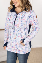 Load image into Gallery viewer, HalfZip Hoodie - Floral Paradise and Navy
