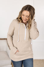 Load image into Gallery viewer, Pixie Pocket Halfzip Hoodie - Oatmeal