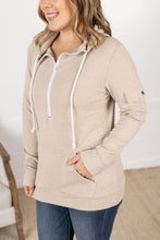 Load image into Gallery viewer, Pixie Pocket Halfzip Hoodie - Oatmeal