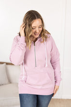 Load image into Gallery viewer, Vintage Wash HalfZip Hoodies - Cherry Blossom Pink