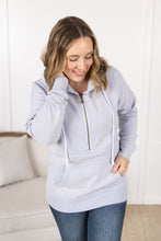 Load image into Gallery viewer, Vintage Wash HalfZip Hoodies - Light Periwinkle